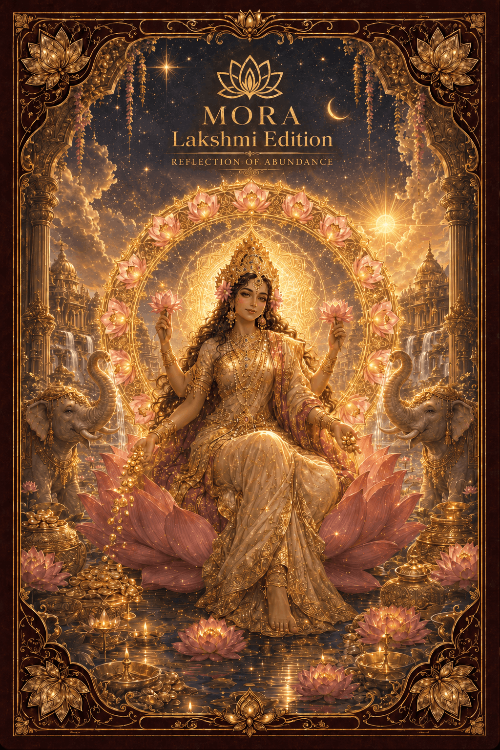 หน้าปกชุดไพ่ MORA Lakshmi